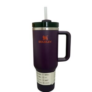 Authentic Stanley Purple Travel Mug with Straw 40oz